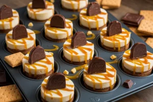  Turtle Mini Cheesecakes